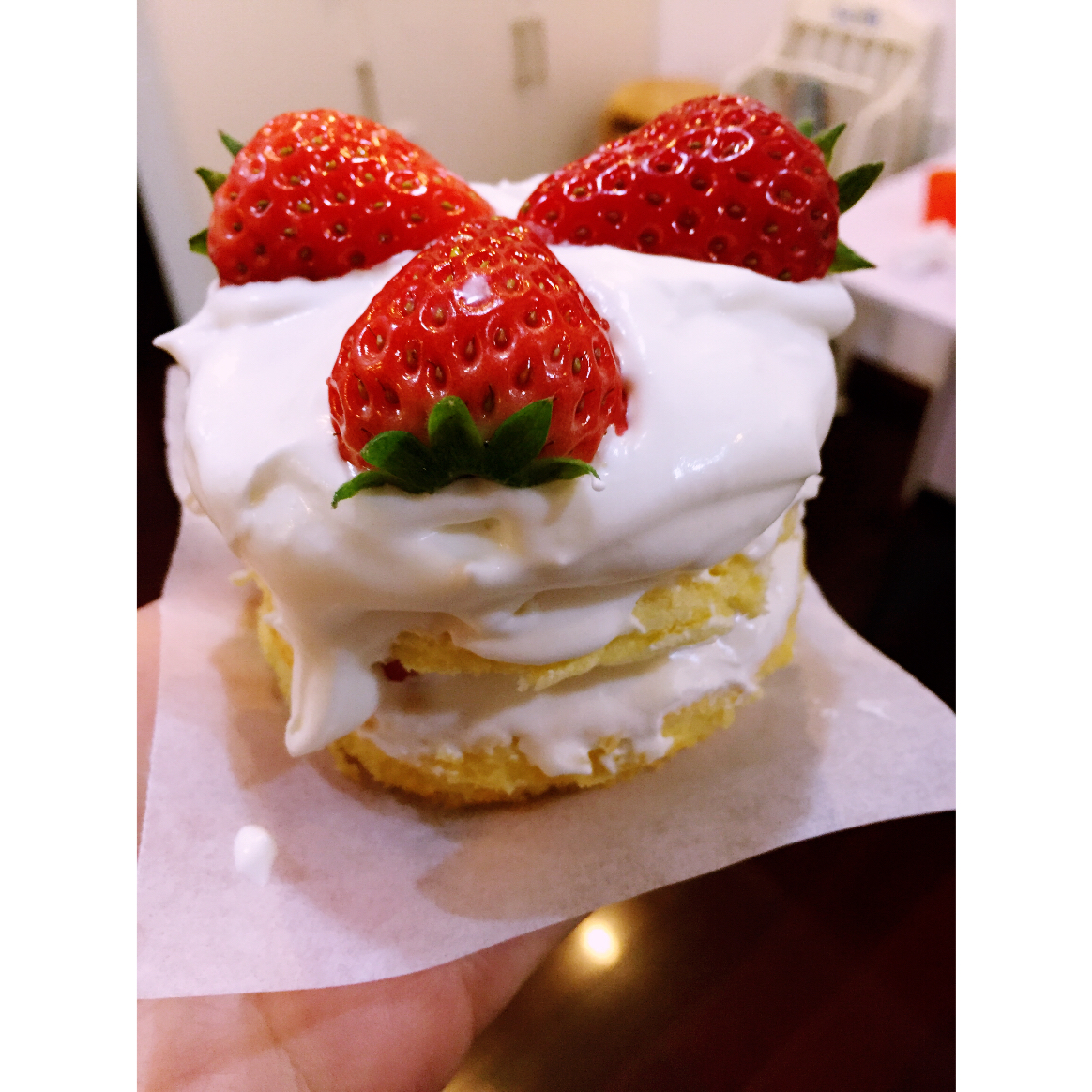 水果可可小蛋糕
