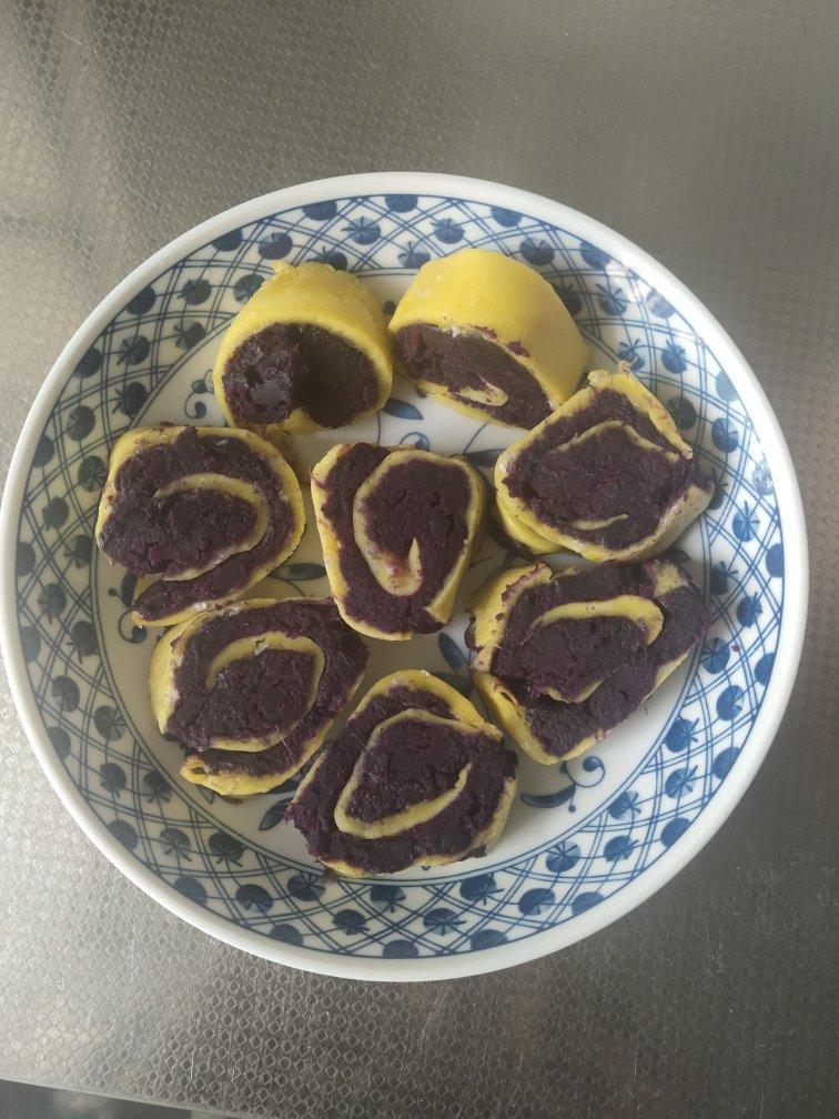 低卡低脂美味紫薯蛋卷
