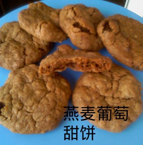 燕麦葡萄甜饼