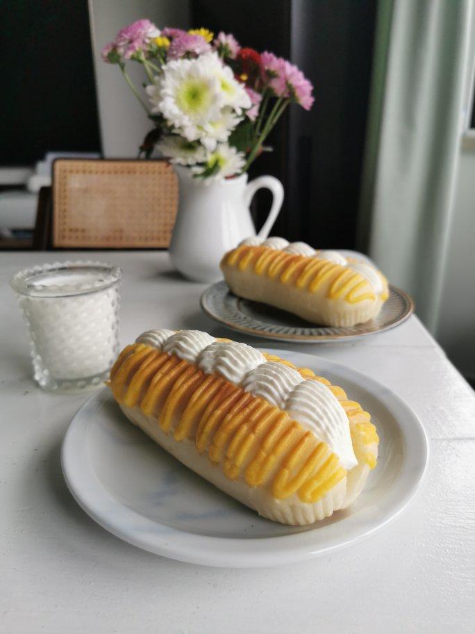 芒果鲜奶雪露面包