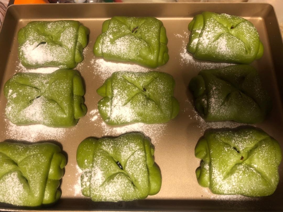 抹茶红豆牛奶卷（超好揉出手套膜的方子）