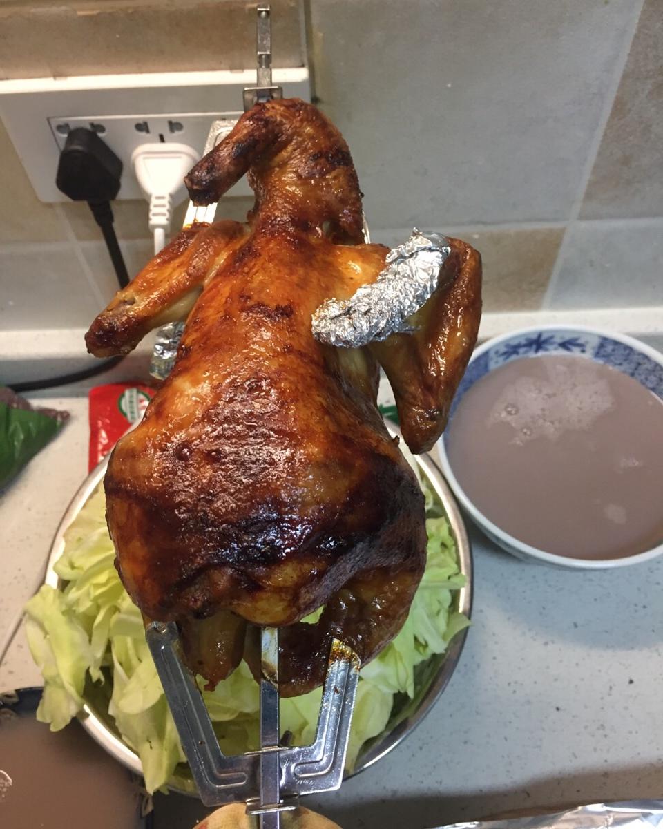 超简单的脆皮烤鸡