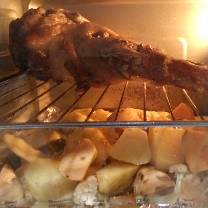 孜然蒜香烤羊腿