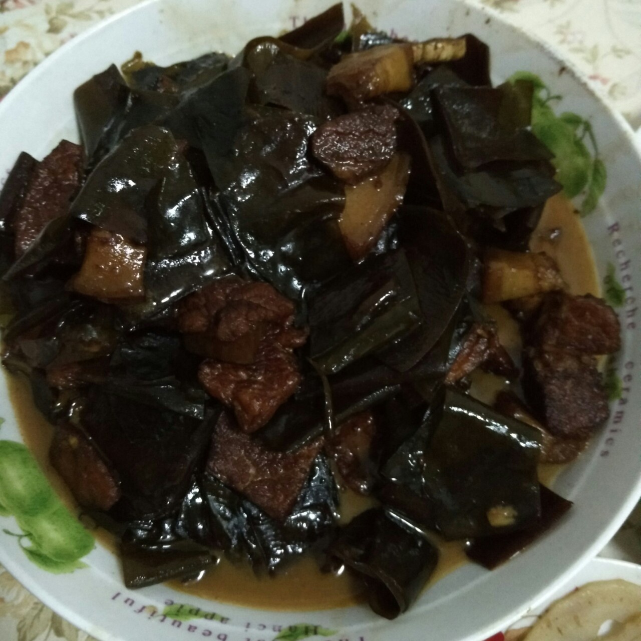 红烧肉炖海带