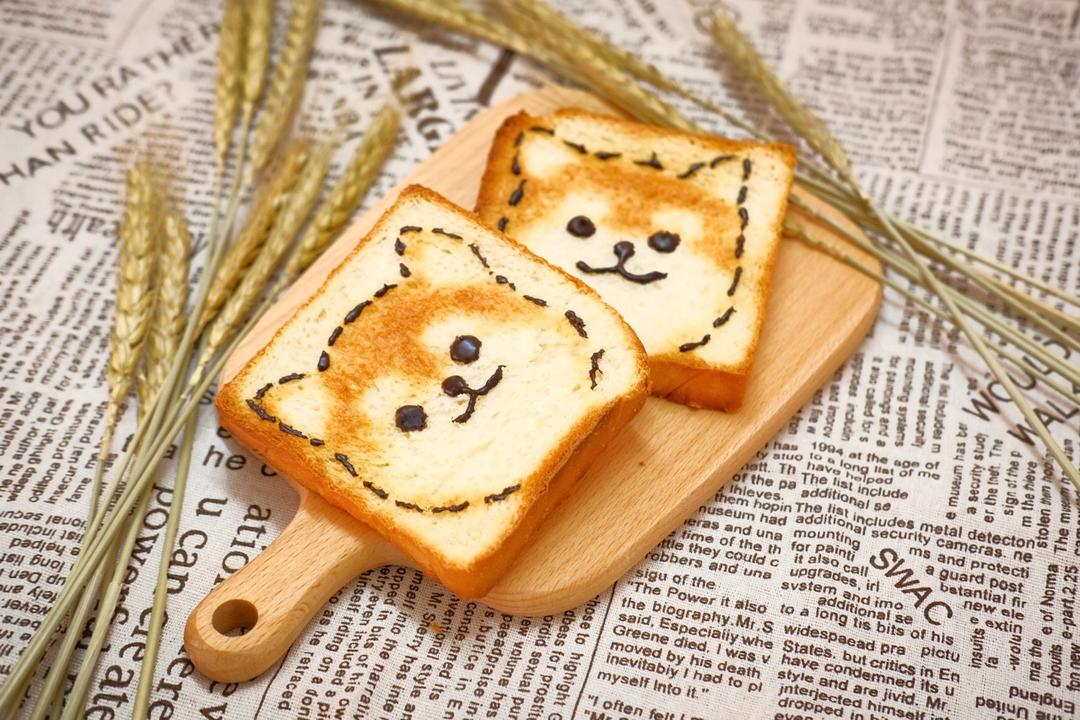 柴犬烤吐司片