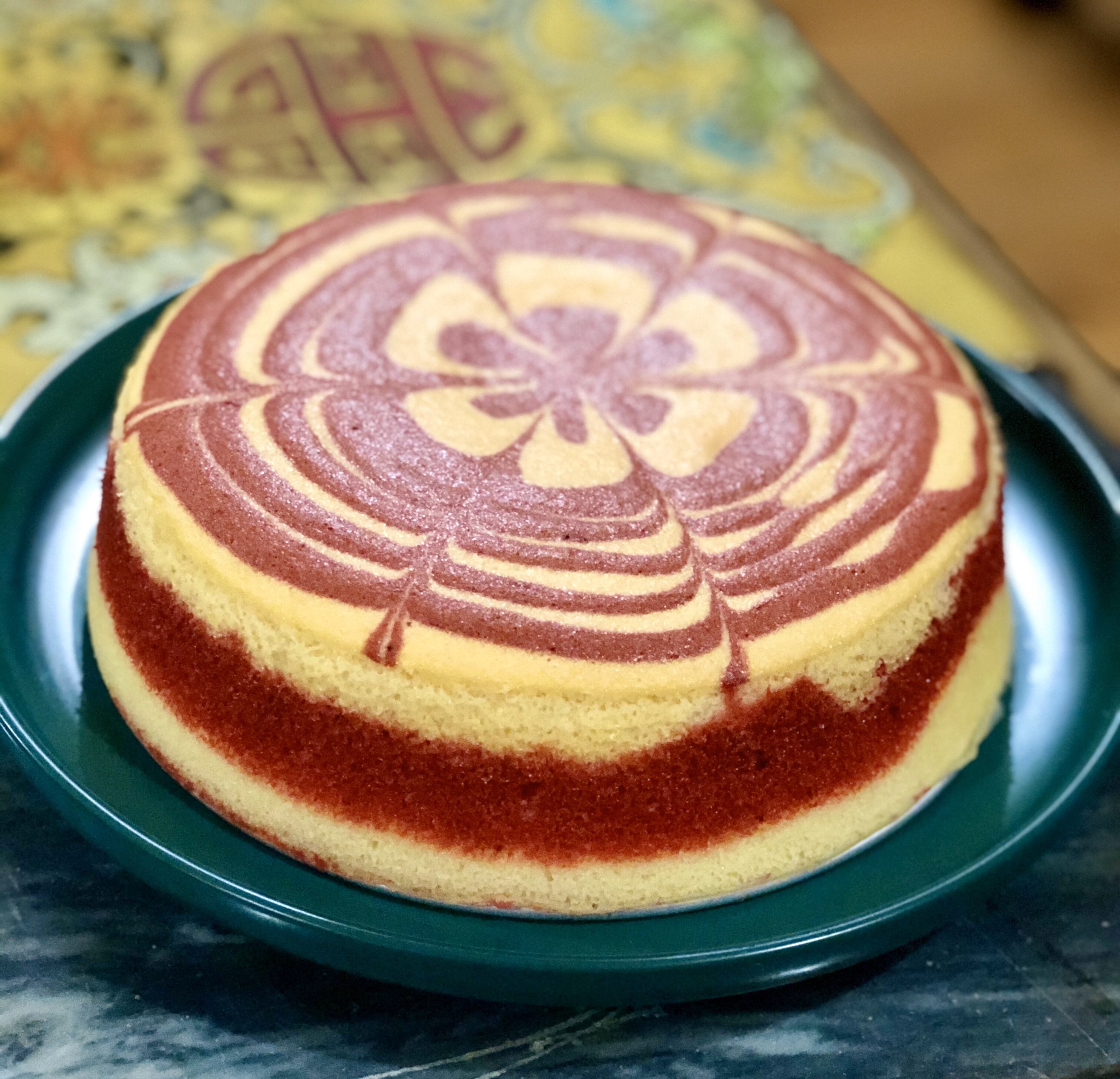 斑马纹戚风蛋糕——红曲米版的做法