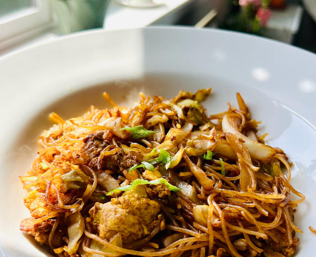 137-和朋友学的炒米粉的做法