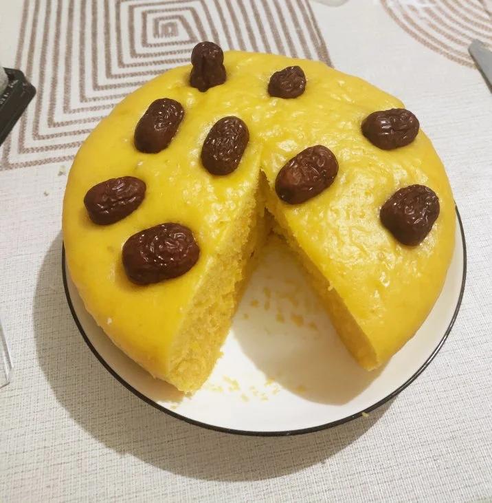 猫叶1997做的松软细腻又q弹的南瓜发糕