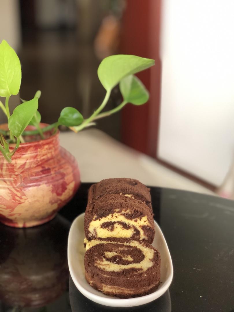 可可戚风蛋糕卷