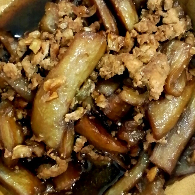 酱香肉末烧茄子