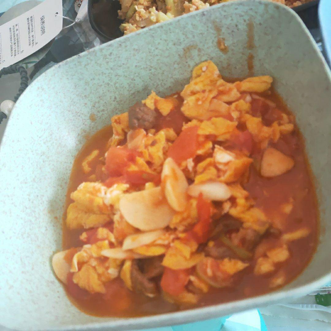 蕃茄牛肉炒滑蛋