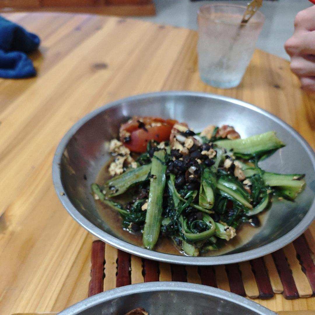 豉蒜炒苦麦菜