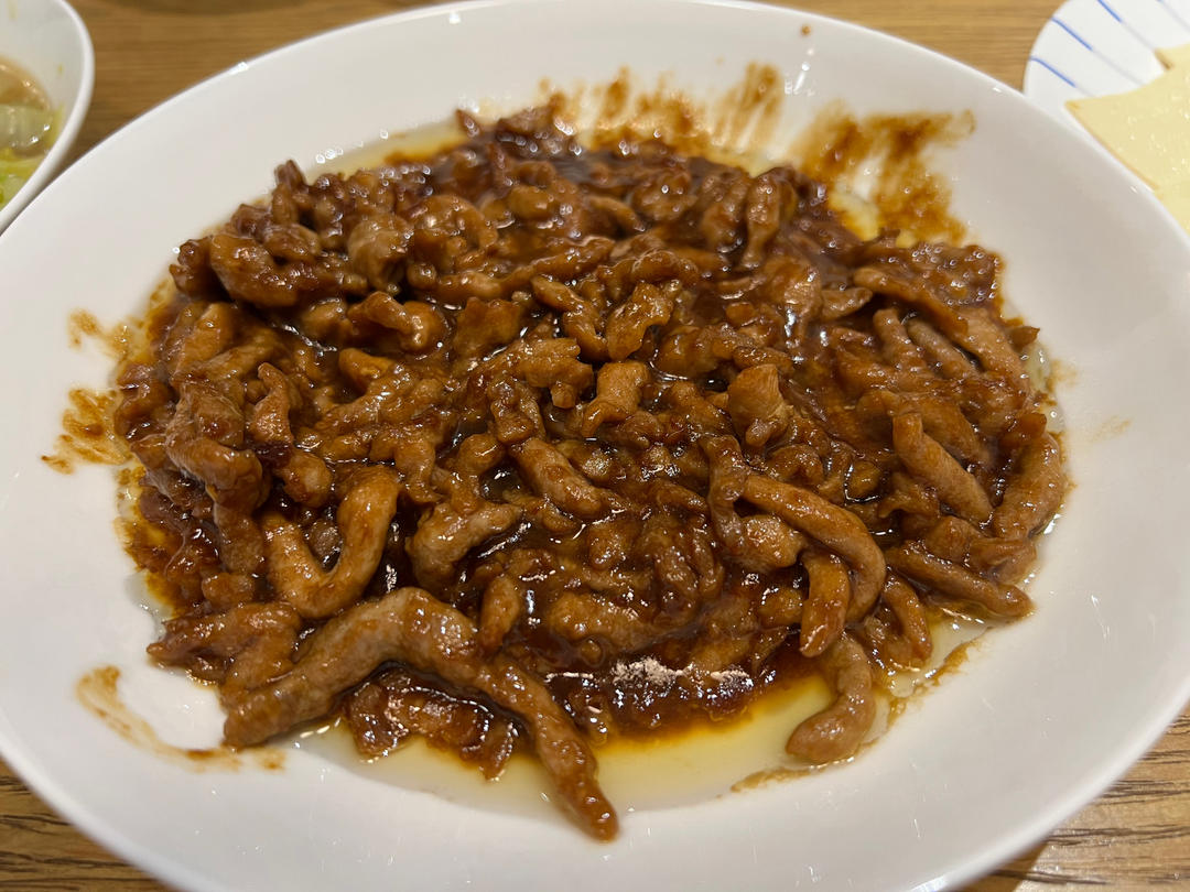 传统做法 京酱肉丝