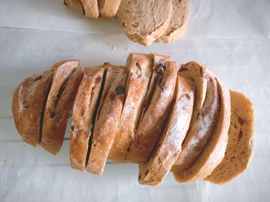 蔓越莓全麦黑糖面包