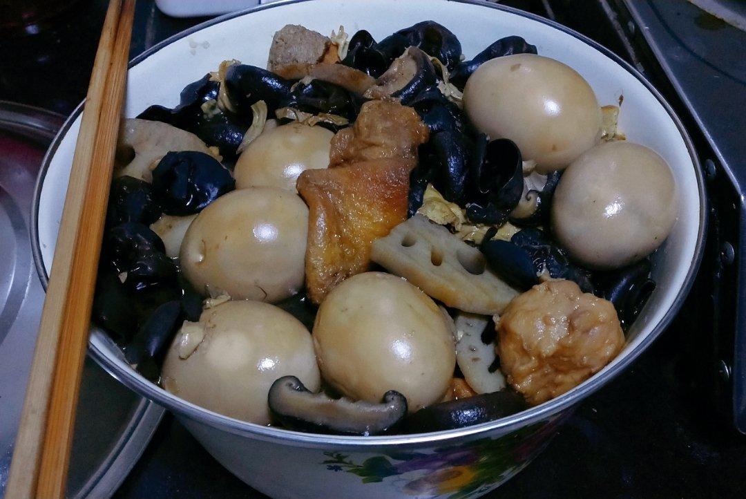 素卤：卤海带木耳蘑菇豆腐藕