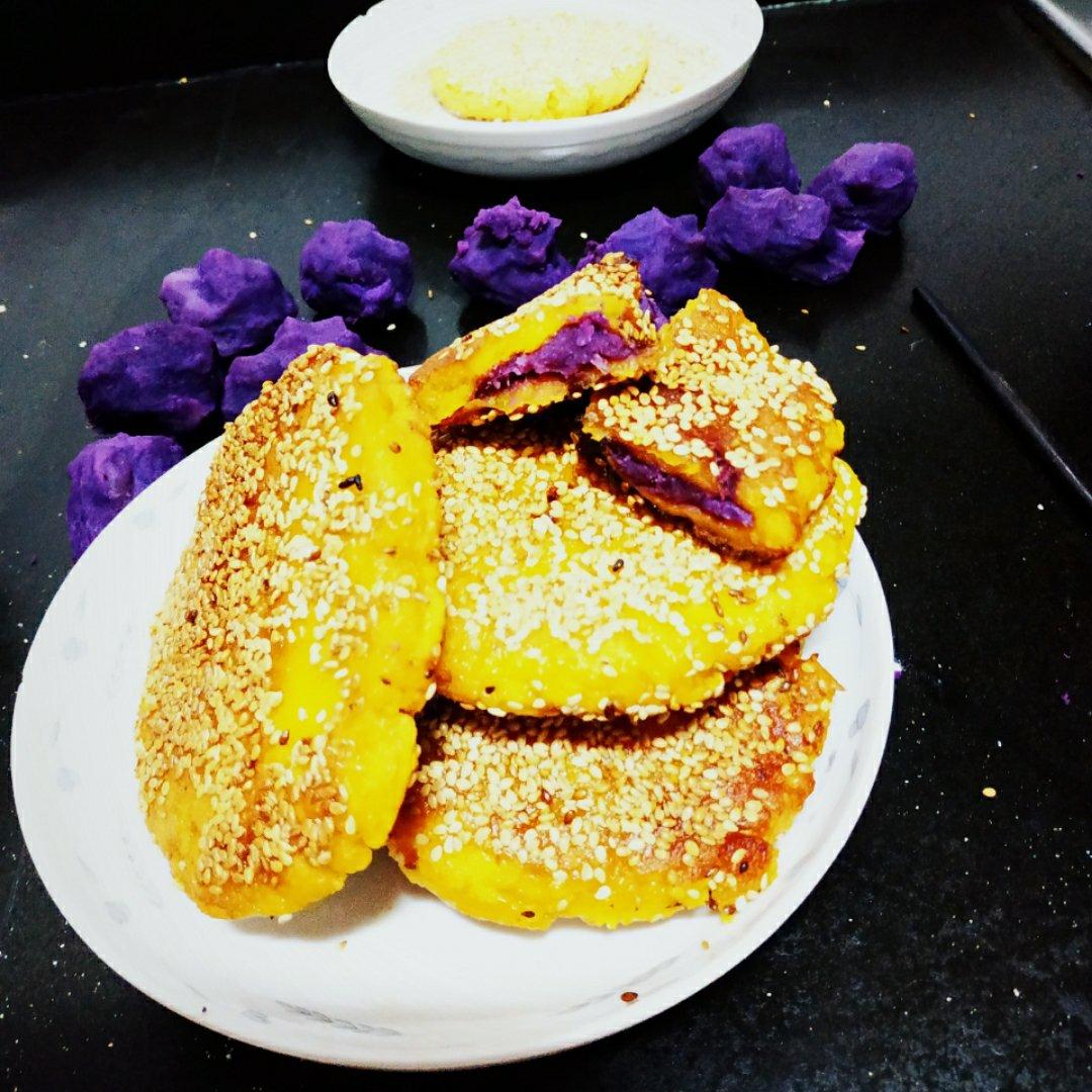南瓜饼(紫薯馅)