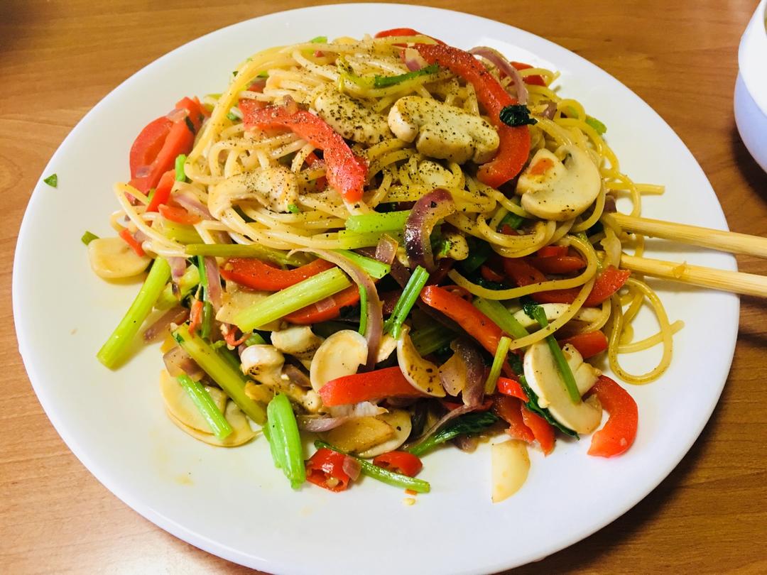 黑椒牛柳意面