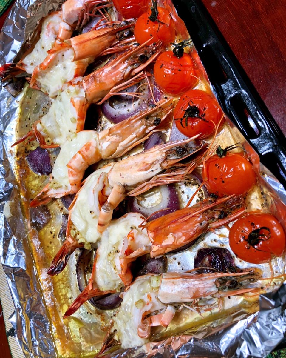 芝士沙拉酱焗大虾