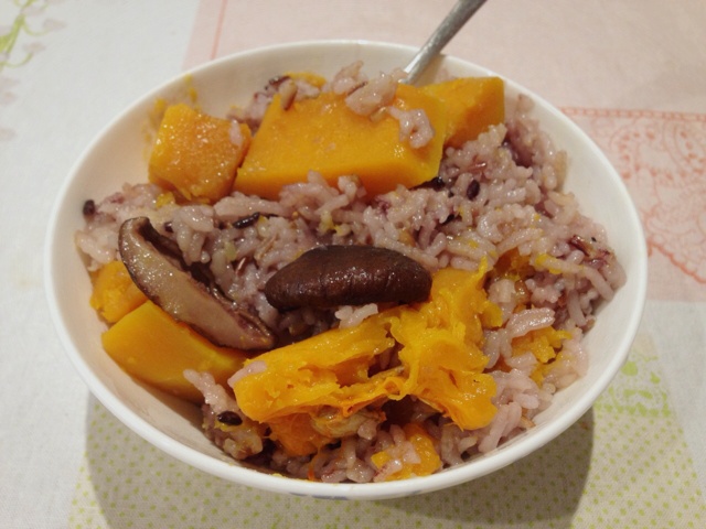 南瓜鸡肉饭