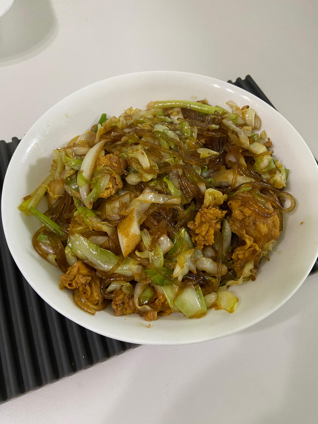 包心菜炒红薯粉丝