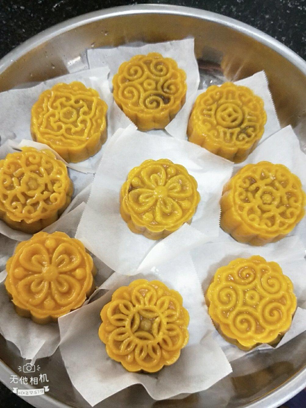 蒸着吃的南瓜月饼