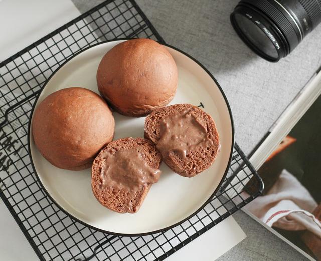 可可冰心面包的做法