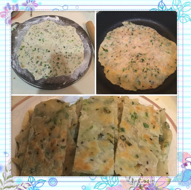 香葱芝麻油渣饼