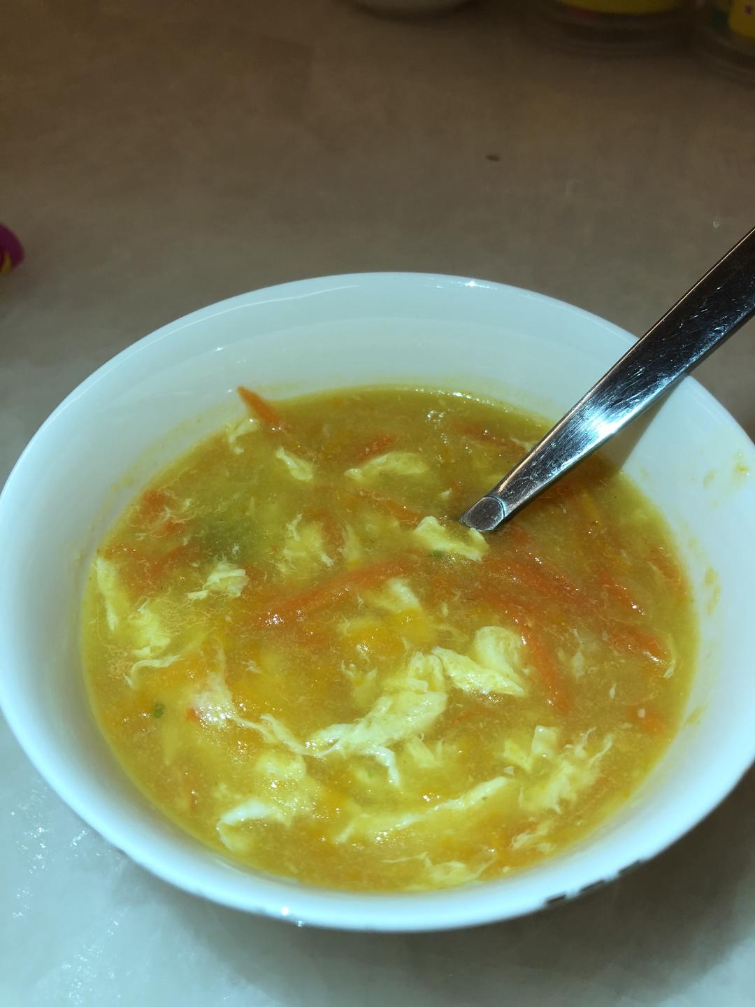 胡萝卜玉米面粥