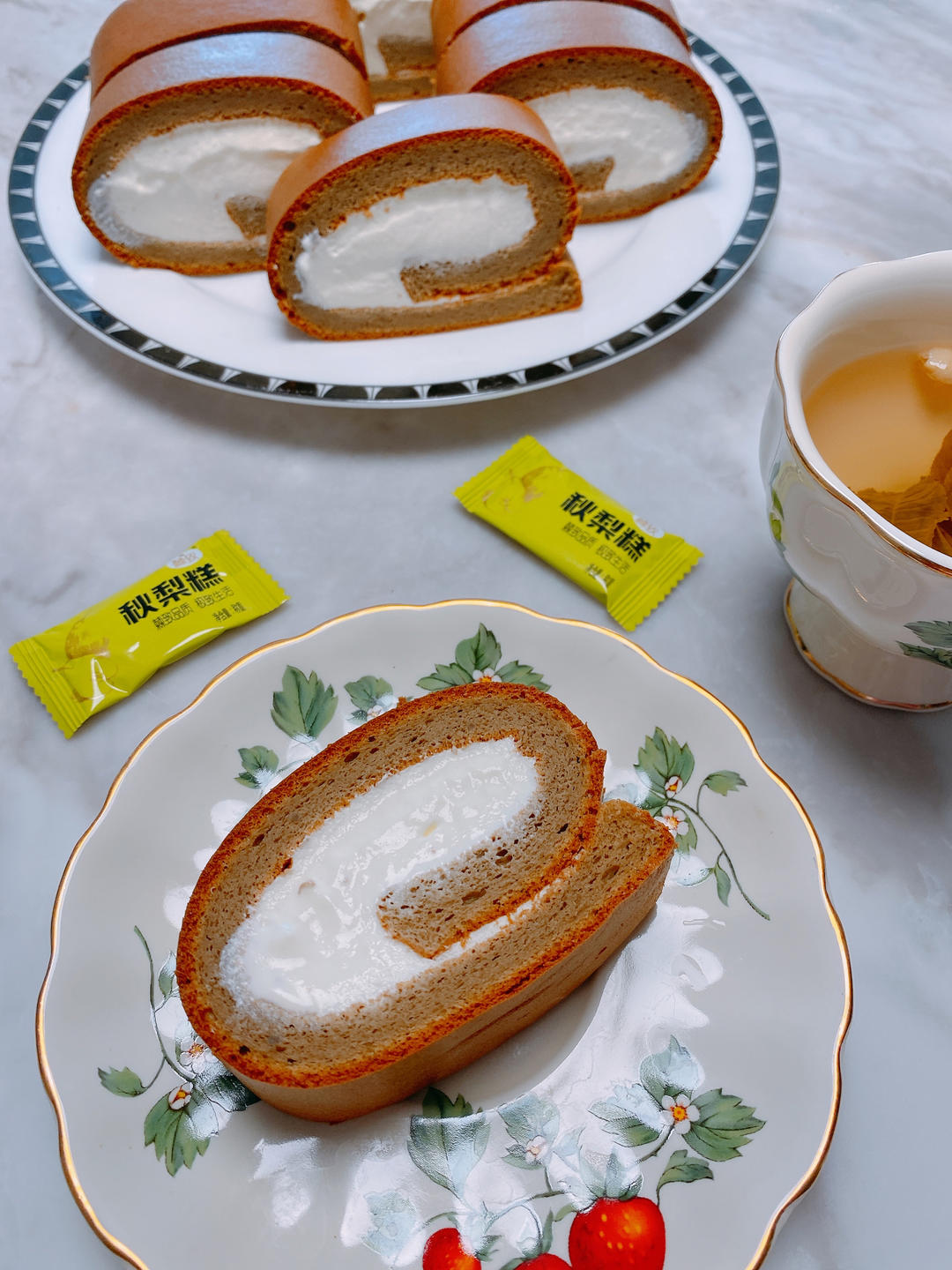 生椰拿铁蛋糕卷