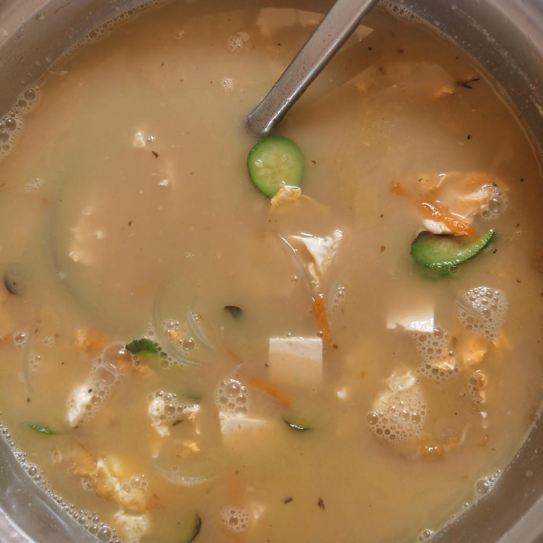丝瓜豆腐鸡蛋汤
