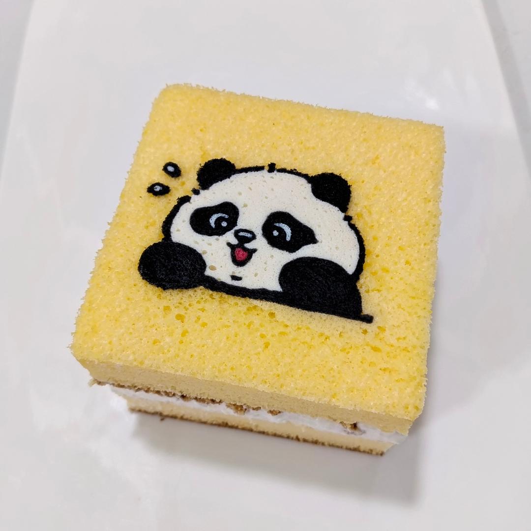 彩绘小方奶油蛋糕