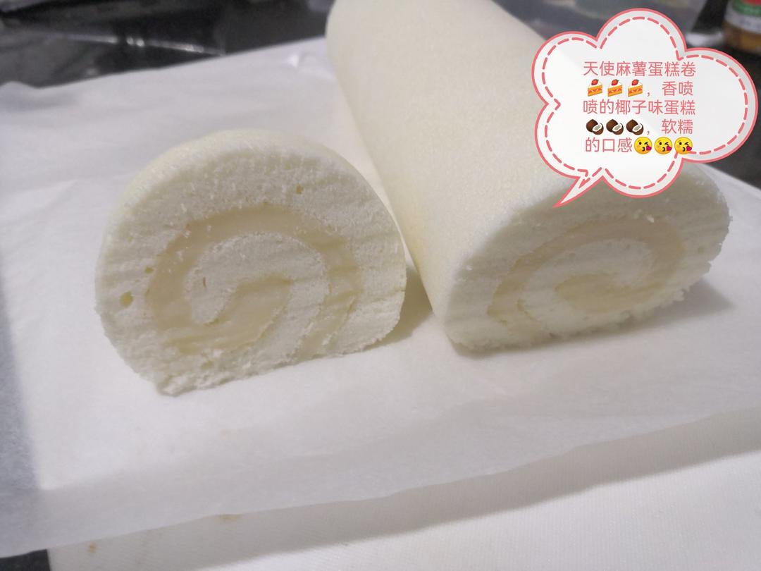 完美的生椰天使蛋糕卷