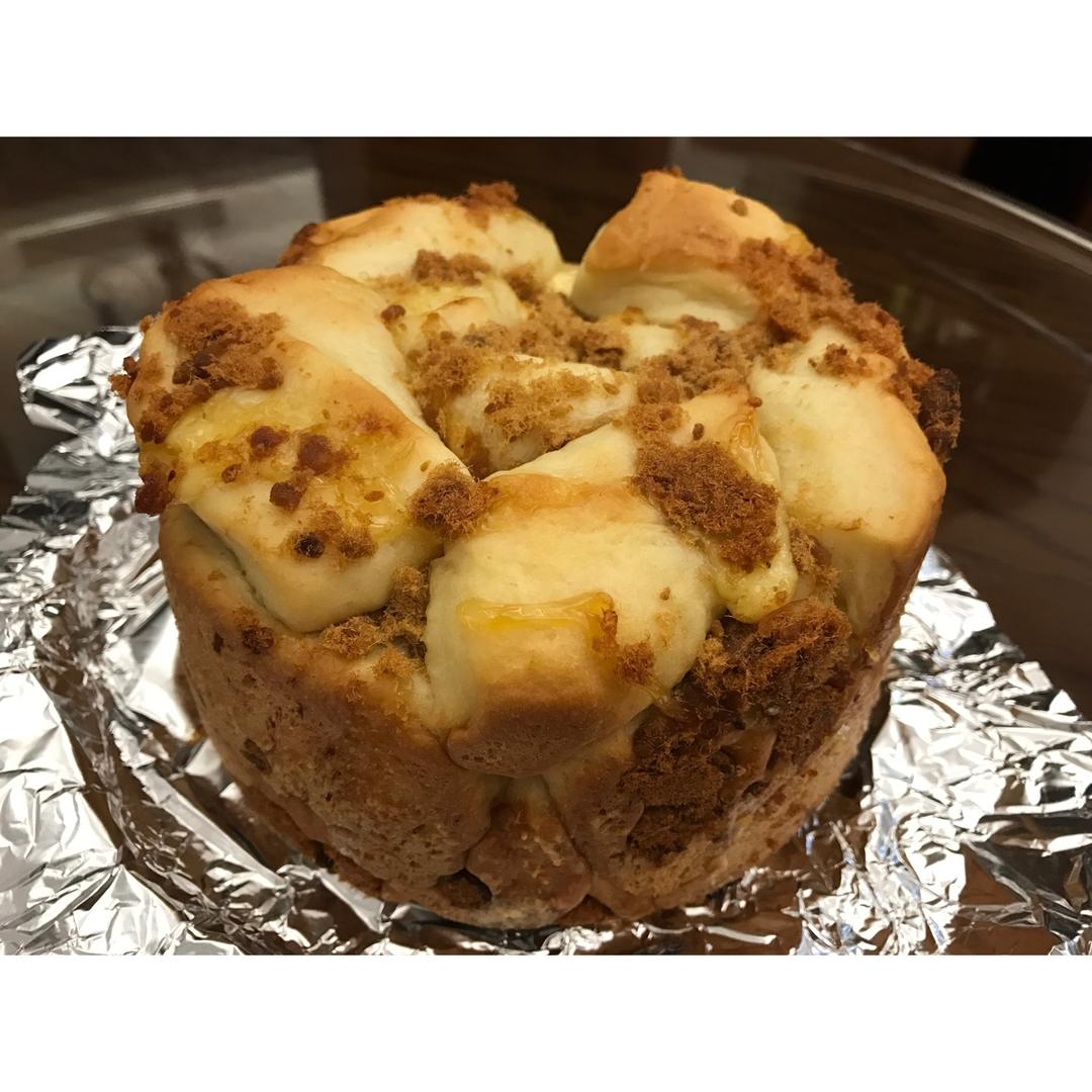 肉松手撕面包—超软会爆浆的面包哟