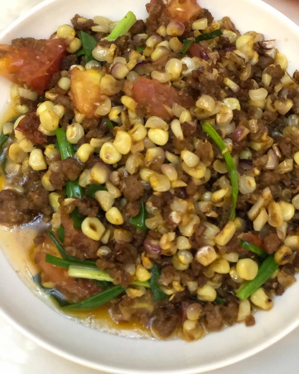 玉米炒肉末【超级下饭的快手家常菜】