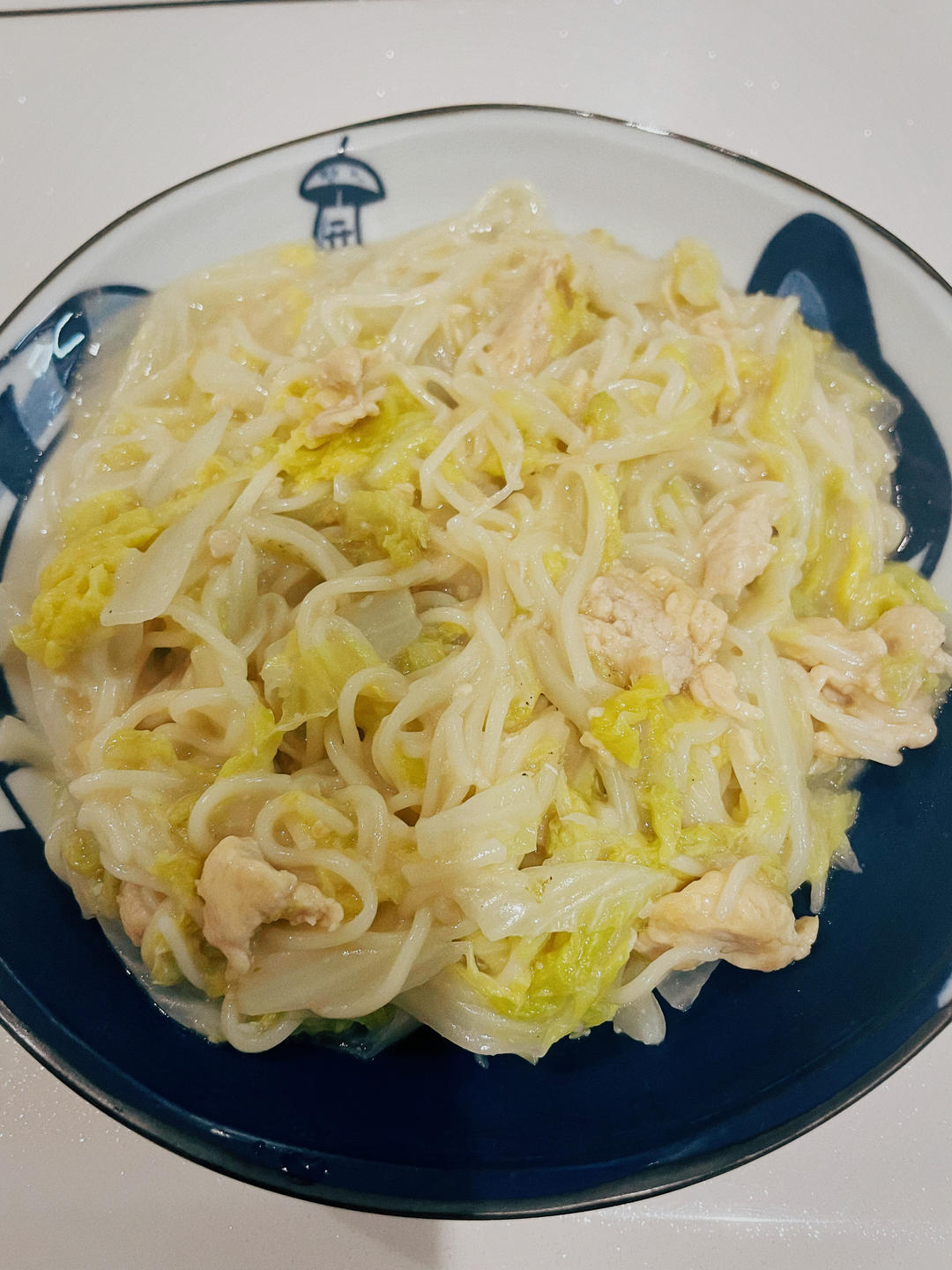 肉丝黄芽菜烂糊面