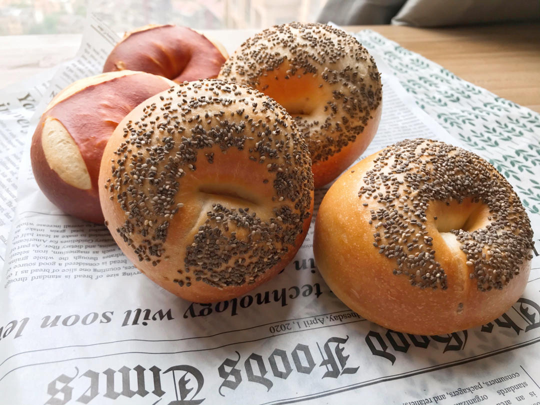 原味贝果🥯/黑芝麻贝果🥯