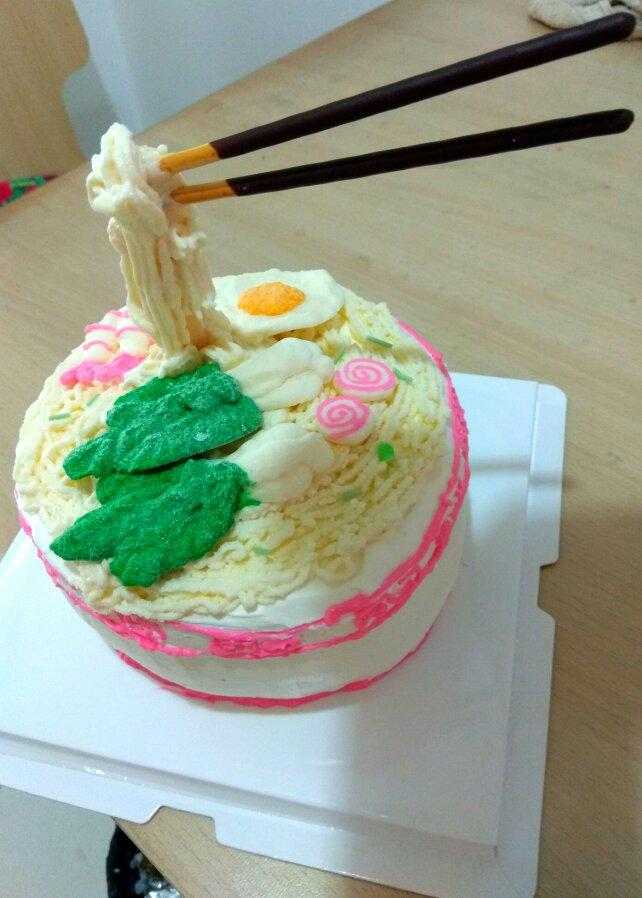 碗面蛋糕（长寿面蛋糕）