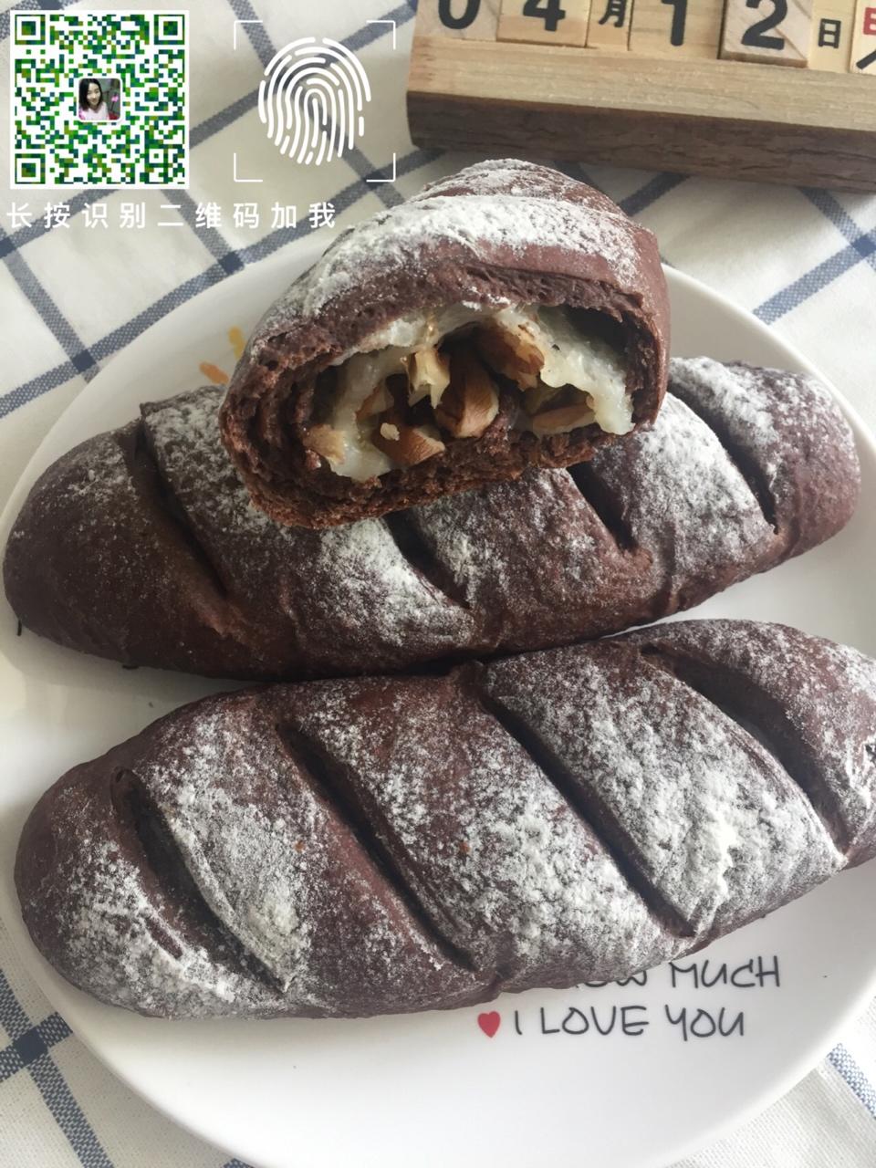 麻薯核桃夹心软欧包