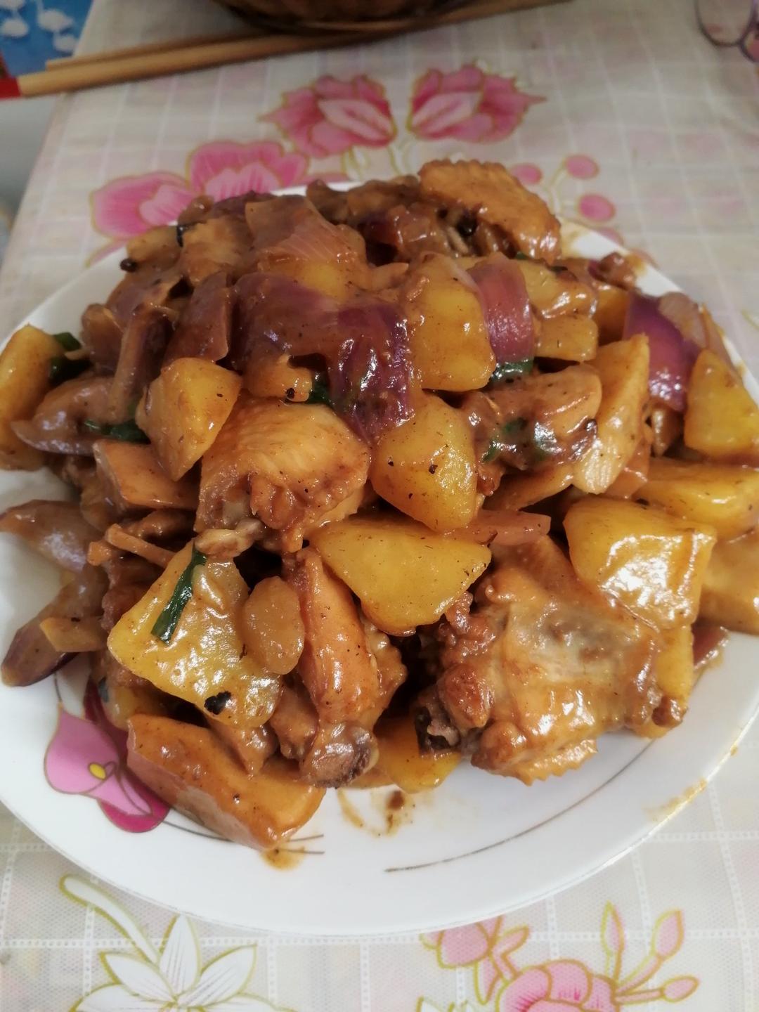 土豆炖鸡翅（快手零失败）