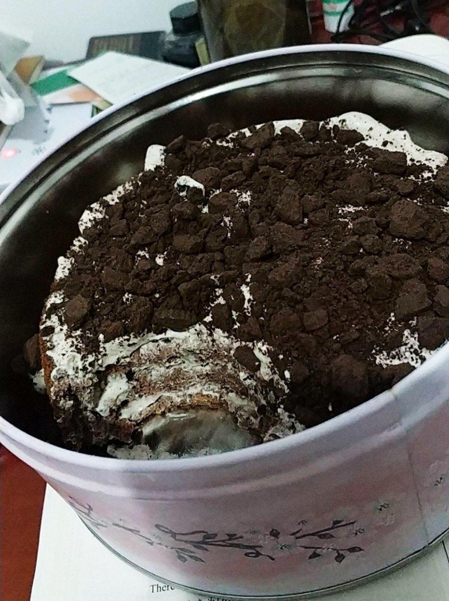 奥利奥咸奶油可可盒子蛋糕