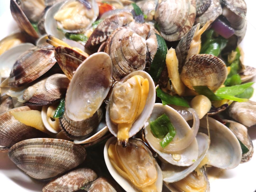 爆炒花甲（保留鲜味，不焯水的做法）