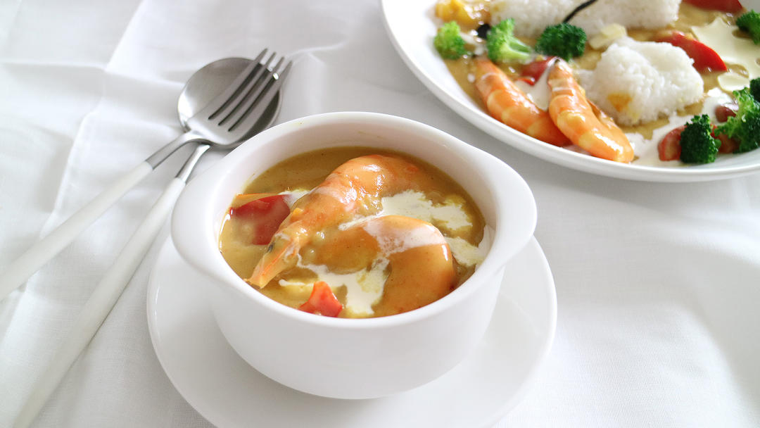 立冬暖胃椰香咖喱虾