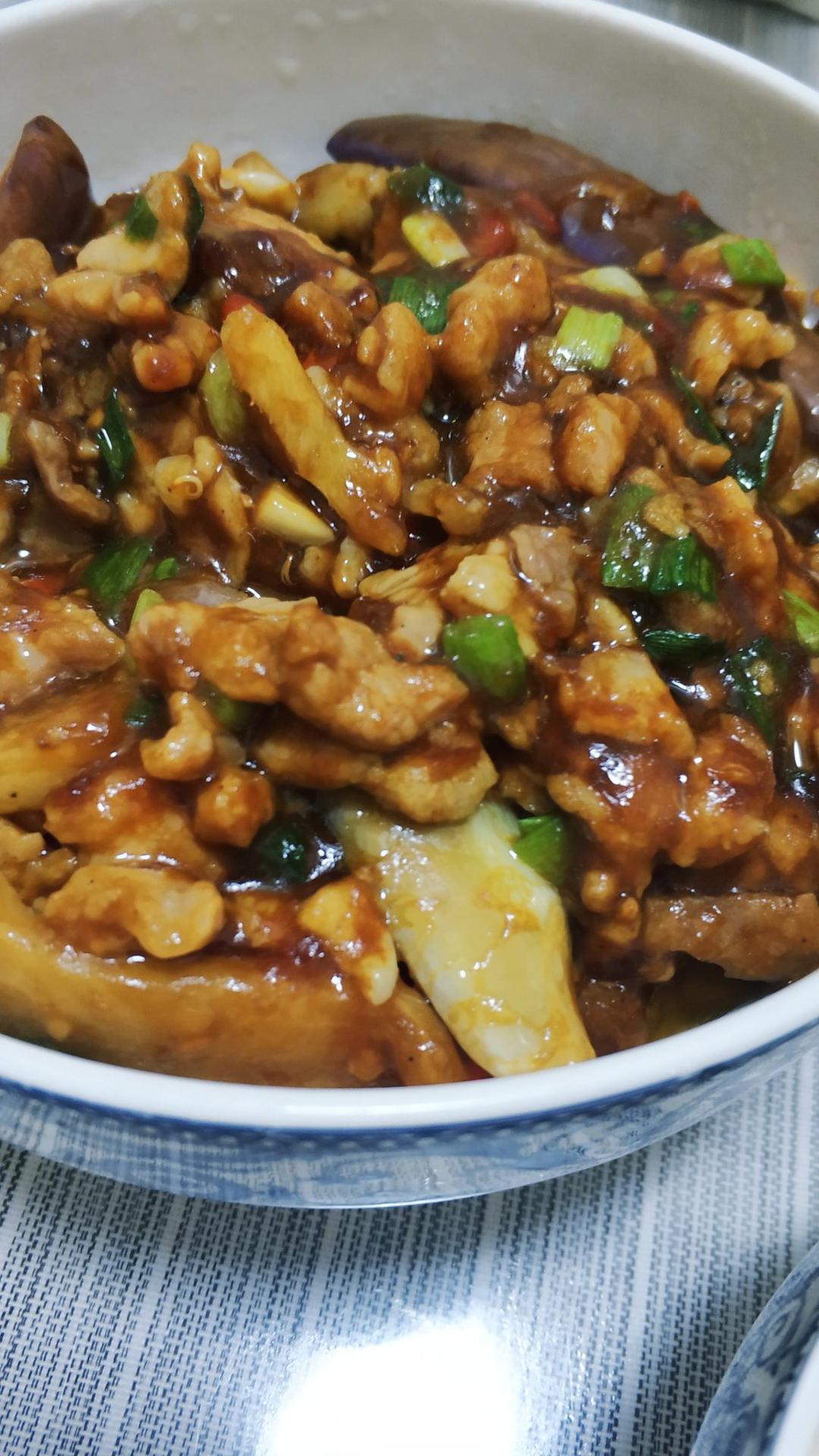 红烧肉沫茄子