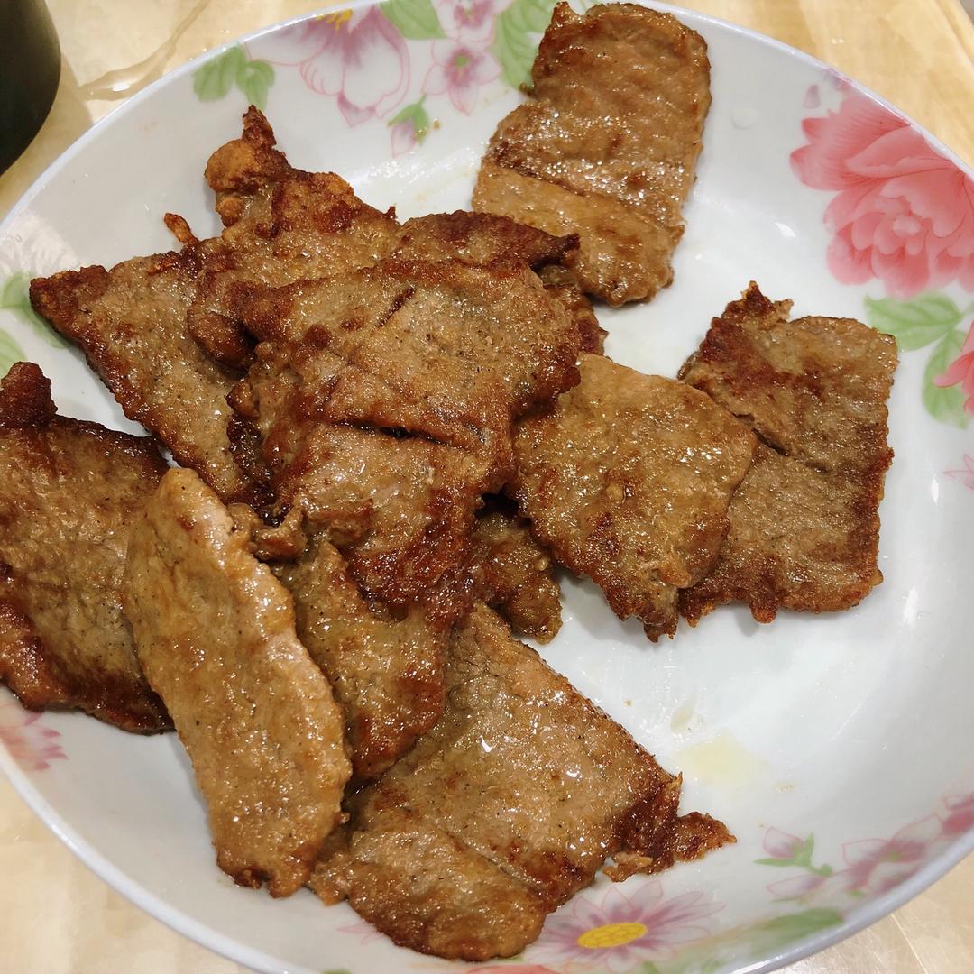无油煎牛肉片—减肥食谱