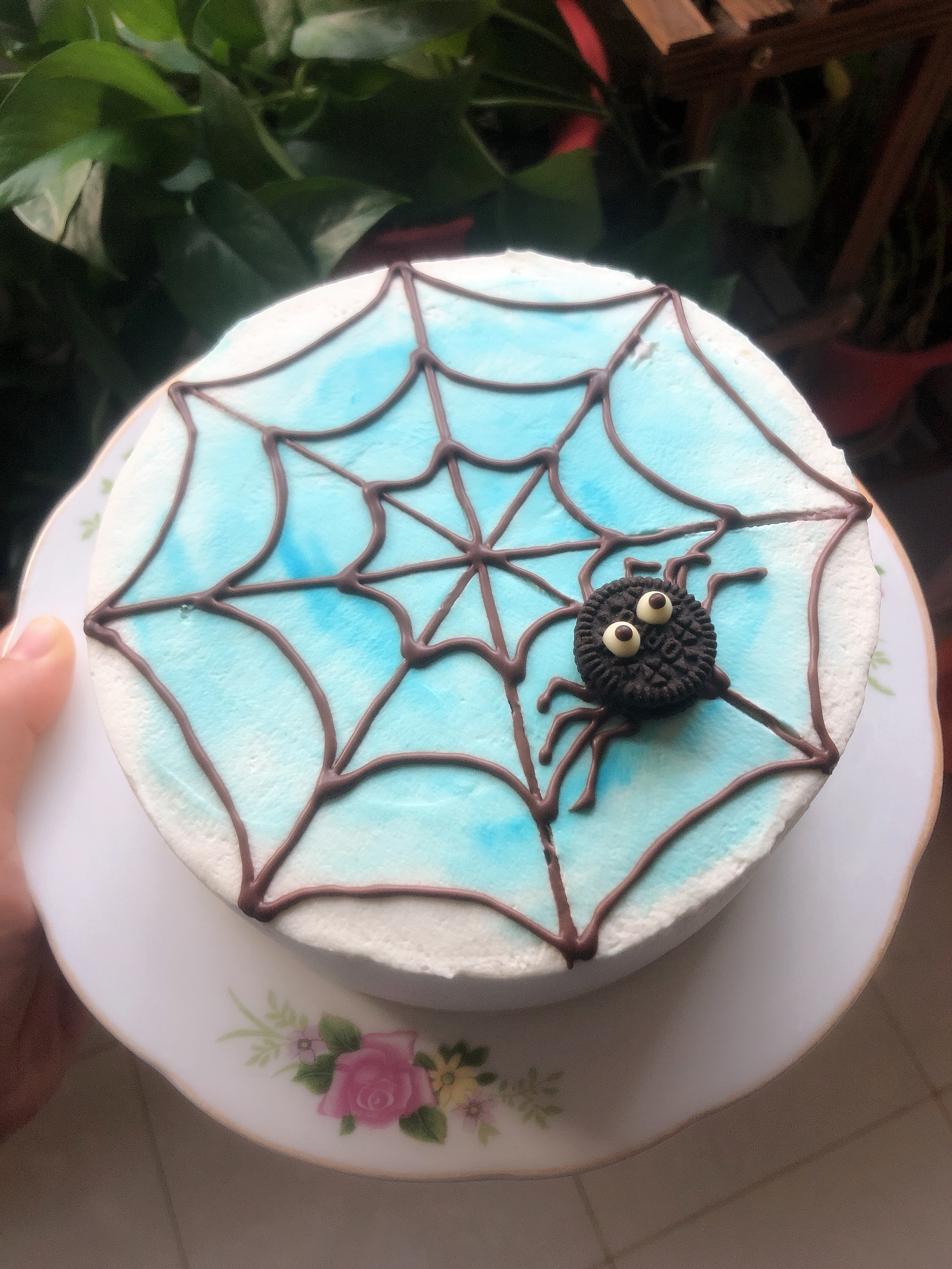 适合男孩的生日蛋糕——萌萌哒奥利奥小蜘蛛蛋糕的做法