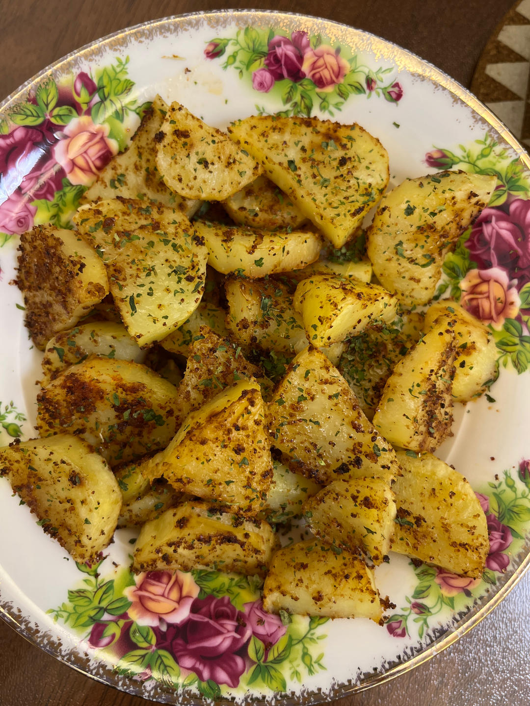 空气炸锅少油香酥椒盐土豆 秒光盘