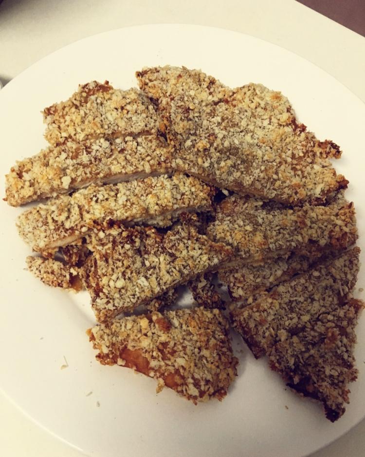 无油烤鸡排（面包糠鸡胸肉）