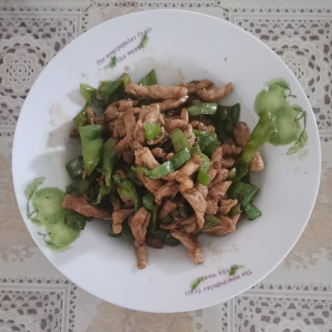 青椒炒肉丝