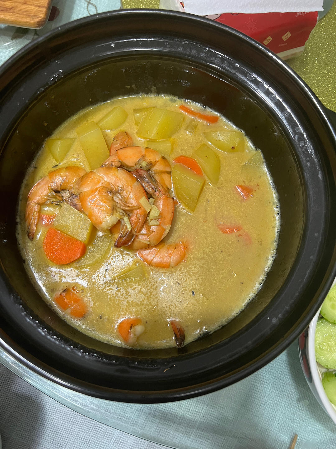 咖喱虾<绝对好吃>