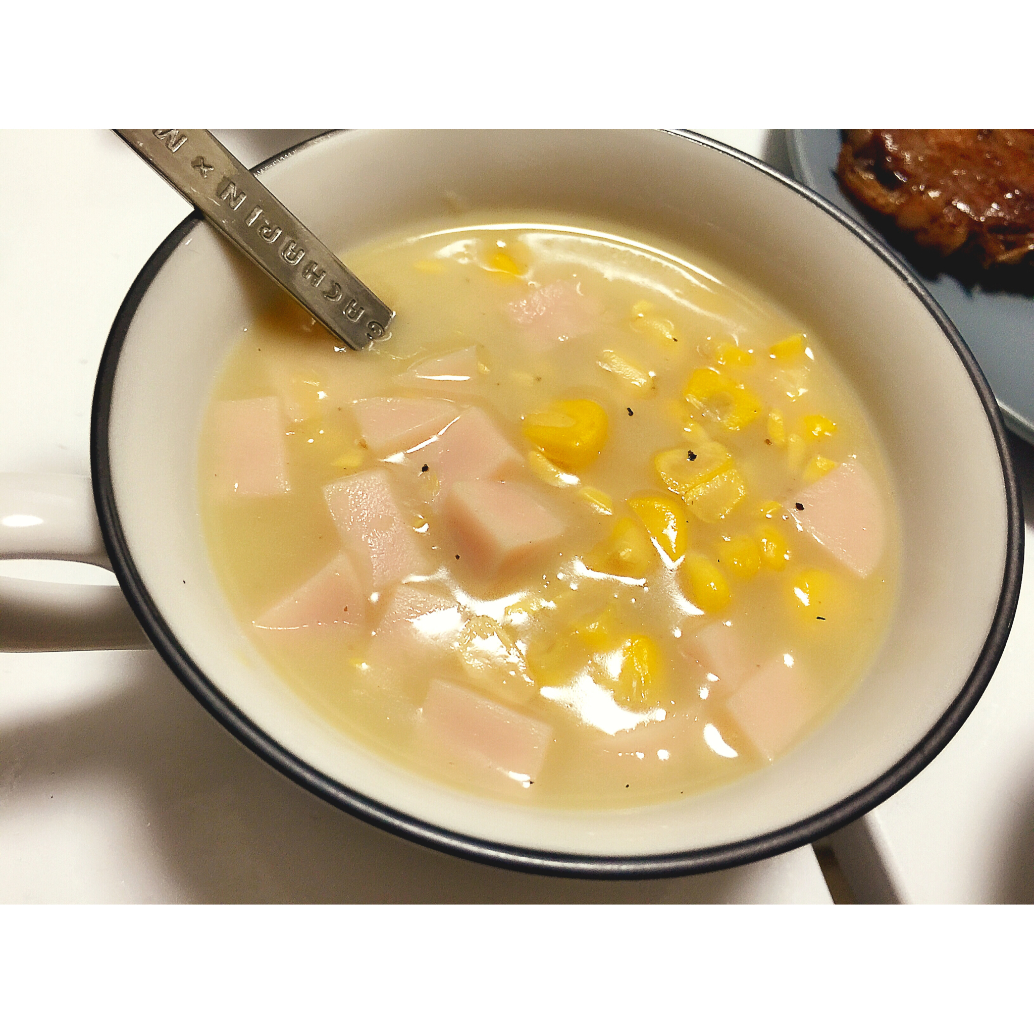 火腿玉米浓汤